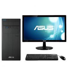 華碩 D640MB-I3D00006 臺式電腦+21.5寸顯示器 I3-8100 4G 1TB 集成 無光驅 Win10神州網信