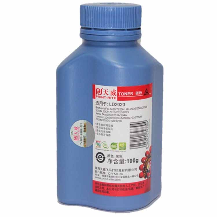 天威(PrintRite）12A 碳粉 適用于Q2612A/FX9/CRG303加黑碳粉 藍(lán)瓶裝 100g