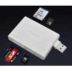 品勝 讀卡器 多合一讀卡器(蘋果白)(原全能王讀卡器II) 支持SD/MS/XD/CF/TF/M2